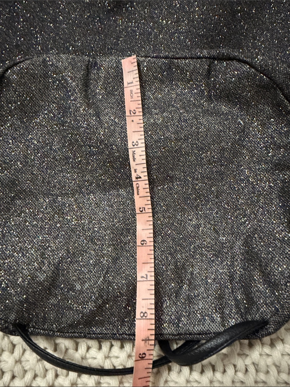 Victoria's Secret Black Sparkling Drawstring Backpack - Picture 11 of 13